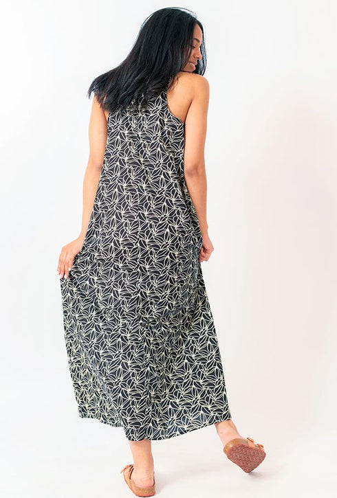 Y Why? Leichtes langes Baumwollkleid Lavinia